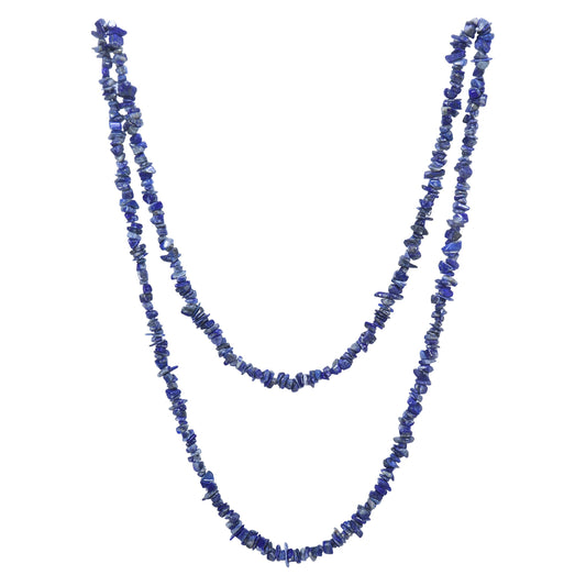Lapislazuli Splitterkette | 80 cm