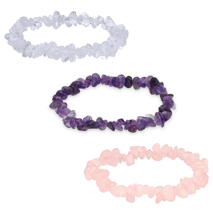 Splitterarmband-Set I Dreiklang – Ruhe, Liebe & Klarheit