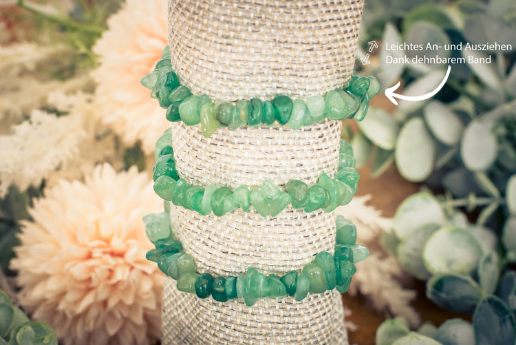 Aventurin, grün Splitterarmband