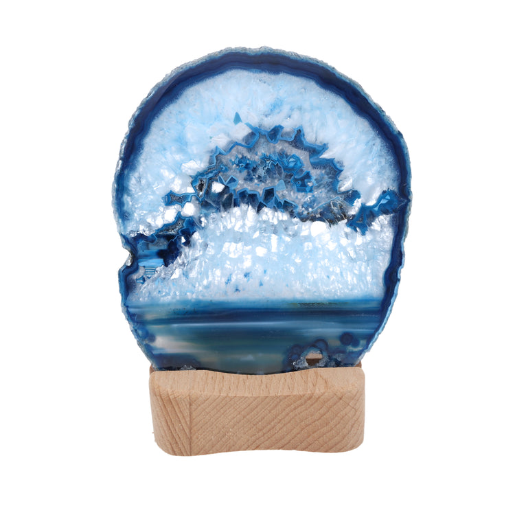Agate disc tealight holder