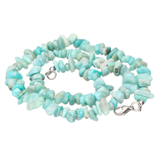 Amazonit Splitterkette | 45cm mit Verschluss