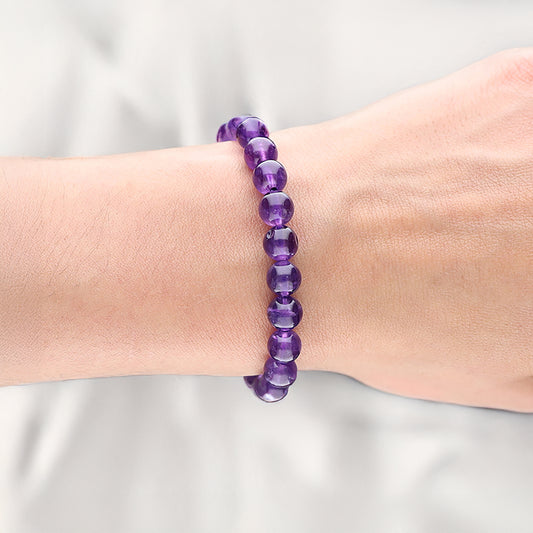 Amethyst bead bracelet | 8mm