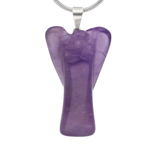 Amethyst angel pendant