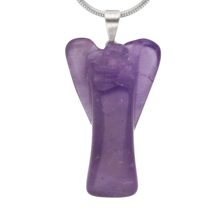 Amethyst angel pendant