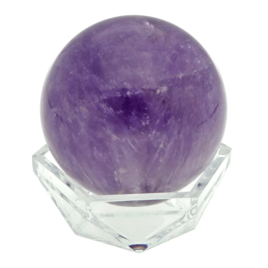 Amethyst crystal ball | Including plexiglass holder