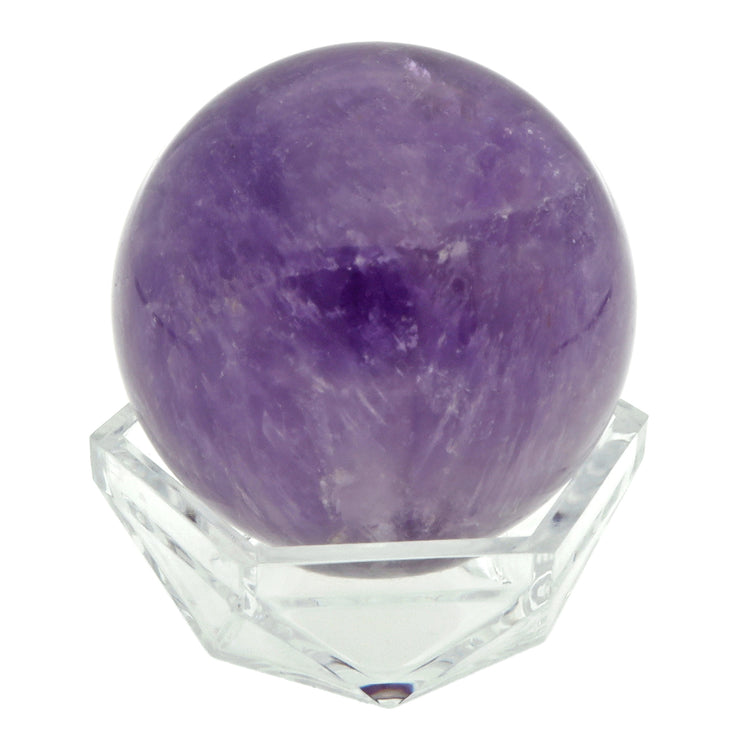 Amethyst crystal ball | Including plexiglass holder
