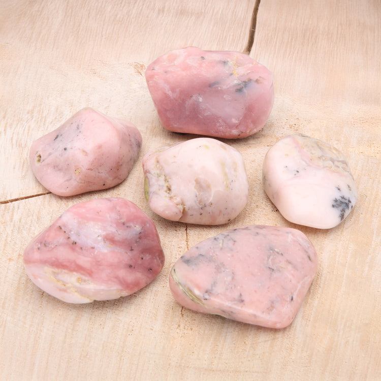 Andean opal tumbled stone