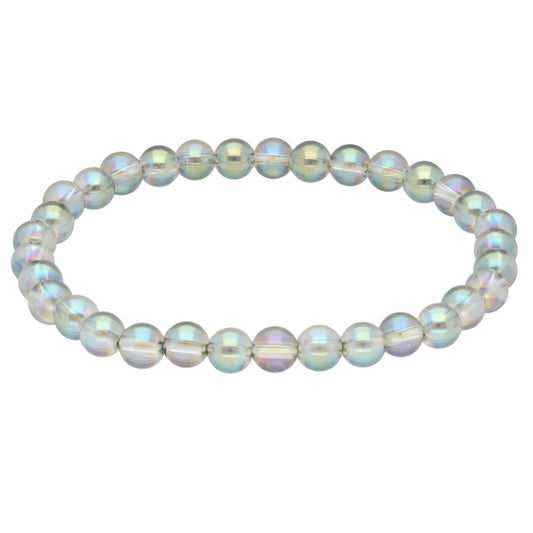 Angel Aura Rock Crystal Ball Bracelet | 6mm