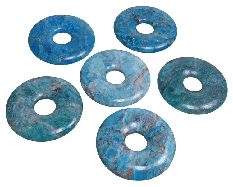 Apatite Donut | 30 mm Pendant + Cotton Cord