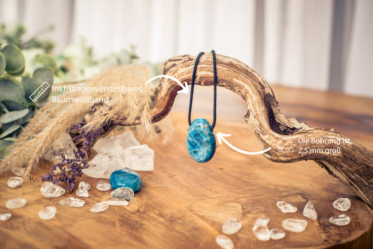 Apatite drop pendant