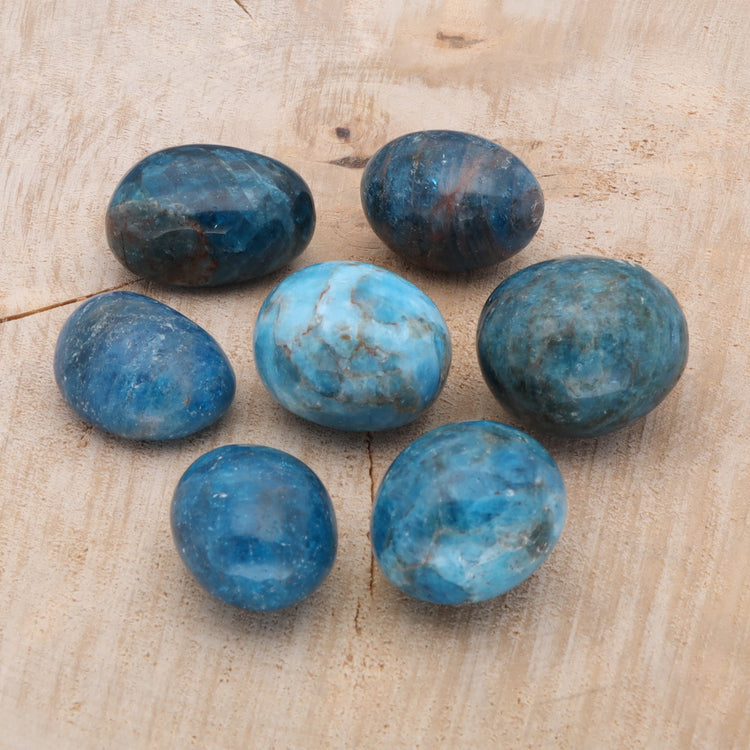 Apatite tumbled stone