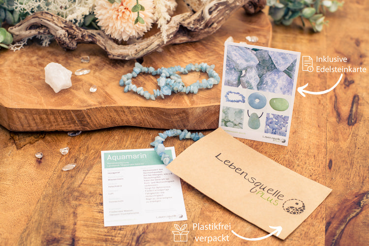 Aquamarin Splitterarmband