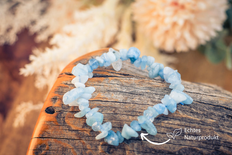 Aquamarin Splitterarmband