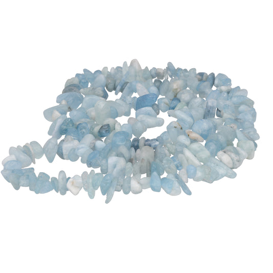 Aquamarine sliver necklace | 90cm