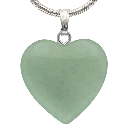 Aventurine, green heart pendant | 2x2 cm