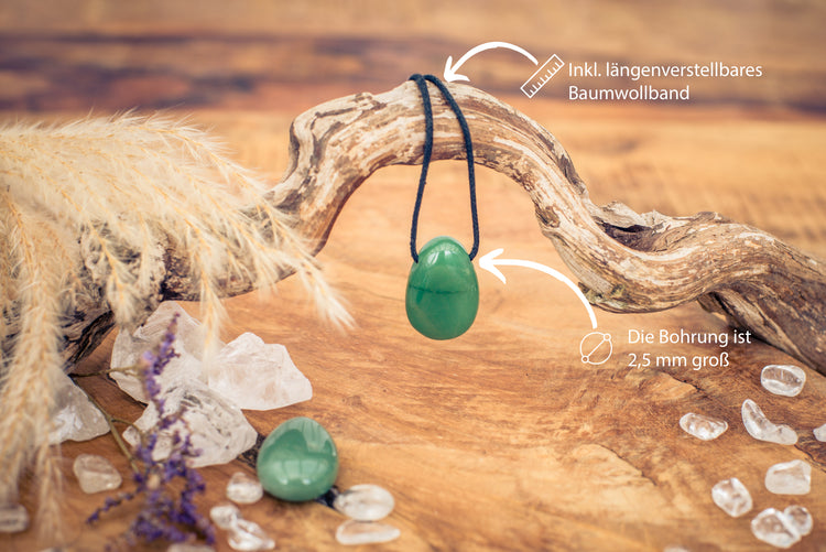 Aventurine, green drop pendant