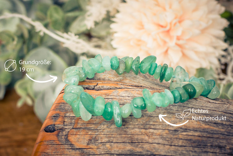 Aventurin, grün Splitterarmband