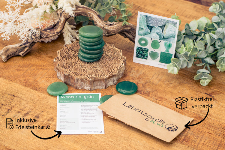 Aventurine disc stone