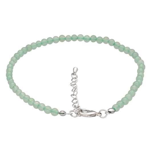 Aventurine, green anklet | 4mm