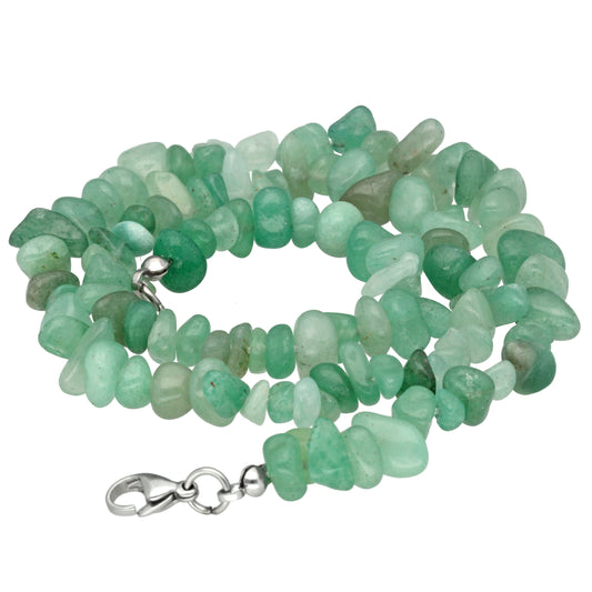 Aventurine, green chip chain | 45 cm + clasp
