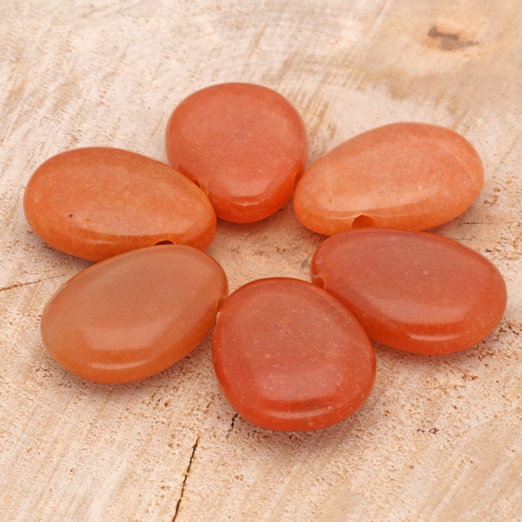 Aventurine, red drop pendant