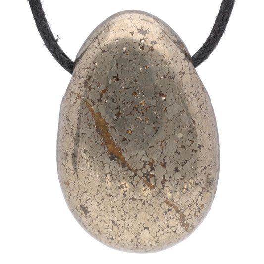 Pyrite drop pendant