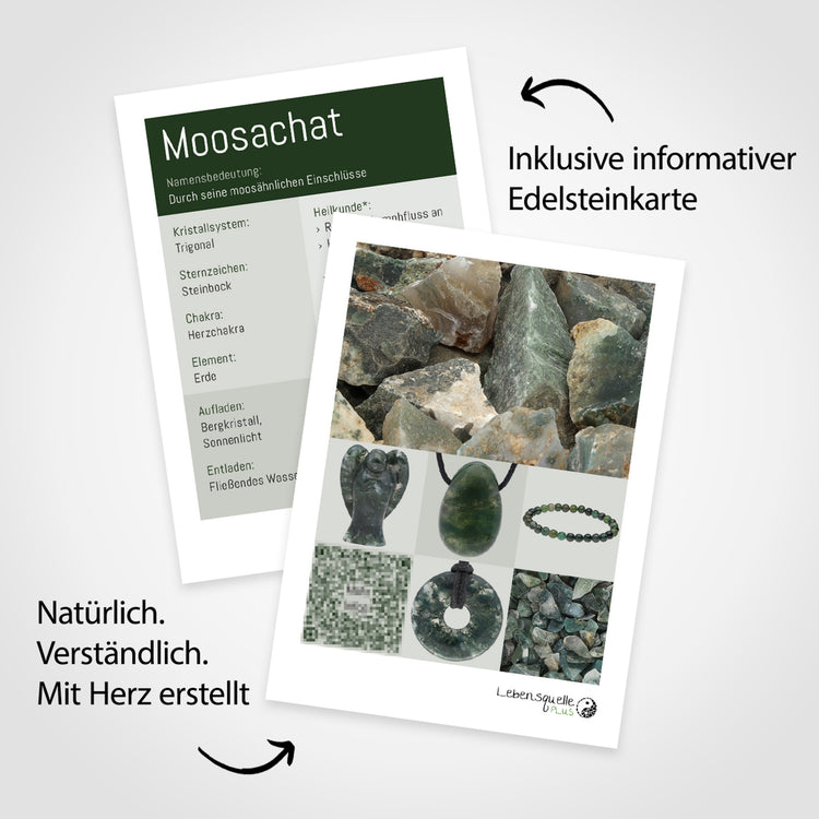 Moss agate chip bracelet