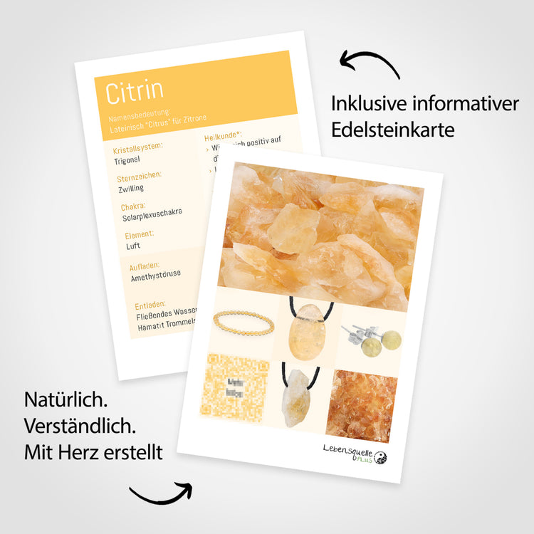 Citrine chip bracelet