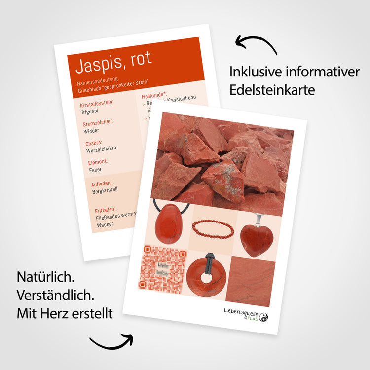 Jaspis, rot Splitterarmband