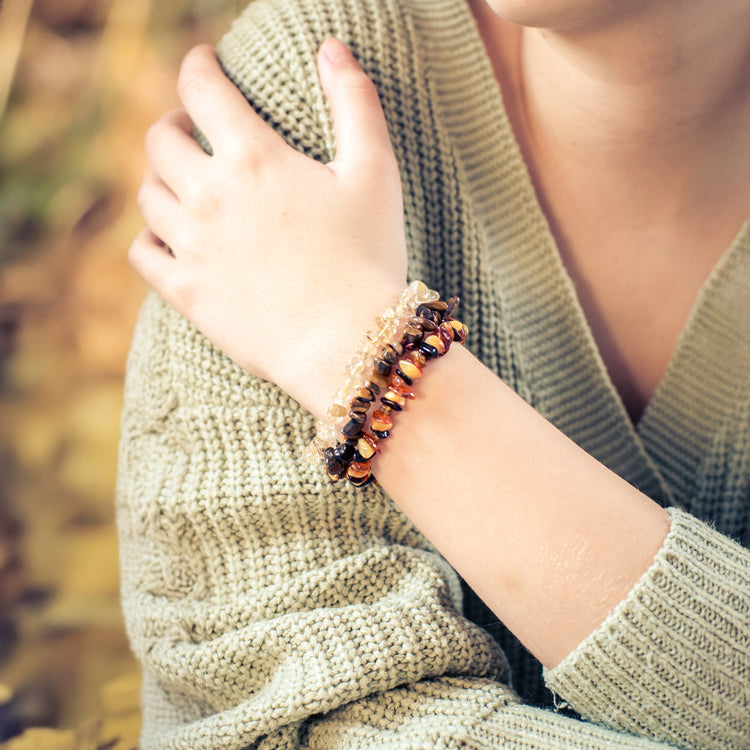 Tiger eye chip bracelet