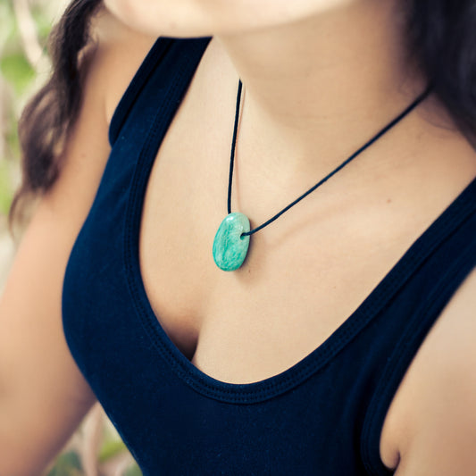 Amazonite drop pendant