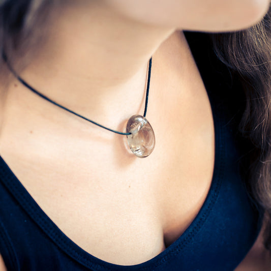 Smoky quartz drop pendant