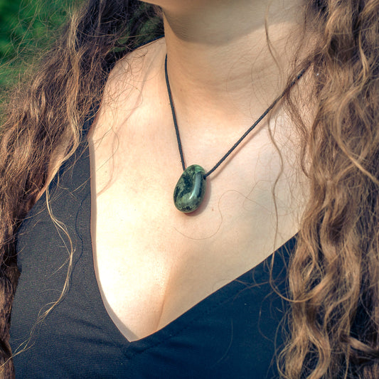 Emerald drop pendant