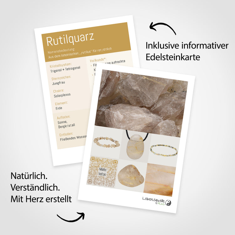 Rutilquarz Splitterarmband