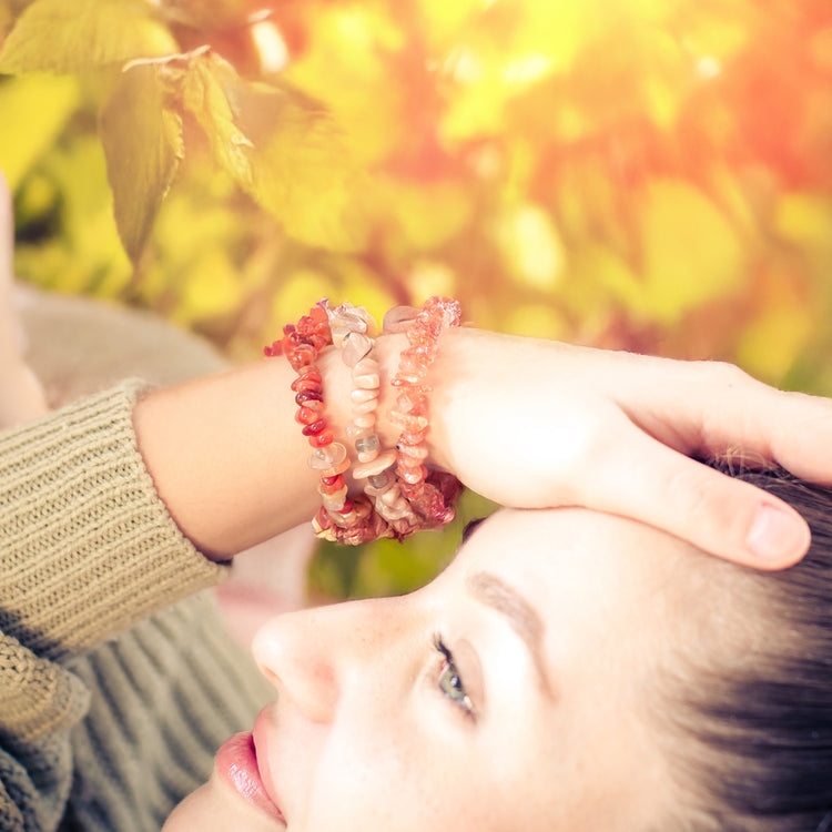 Karneol Splitterarmband