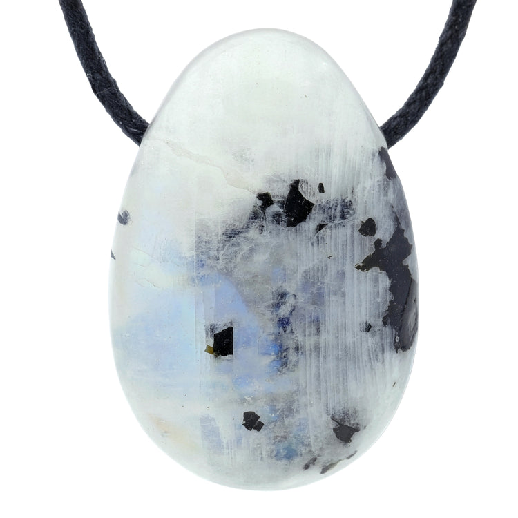 Rainbow Moonstone Drop Pendant