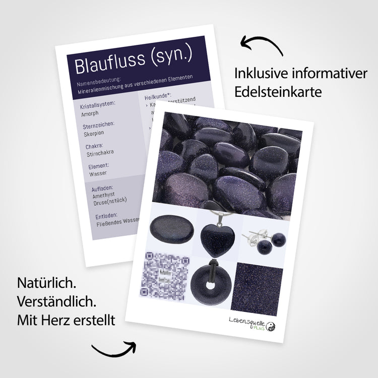 Blue Goldstone Tumbled Stone