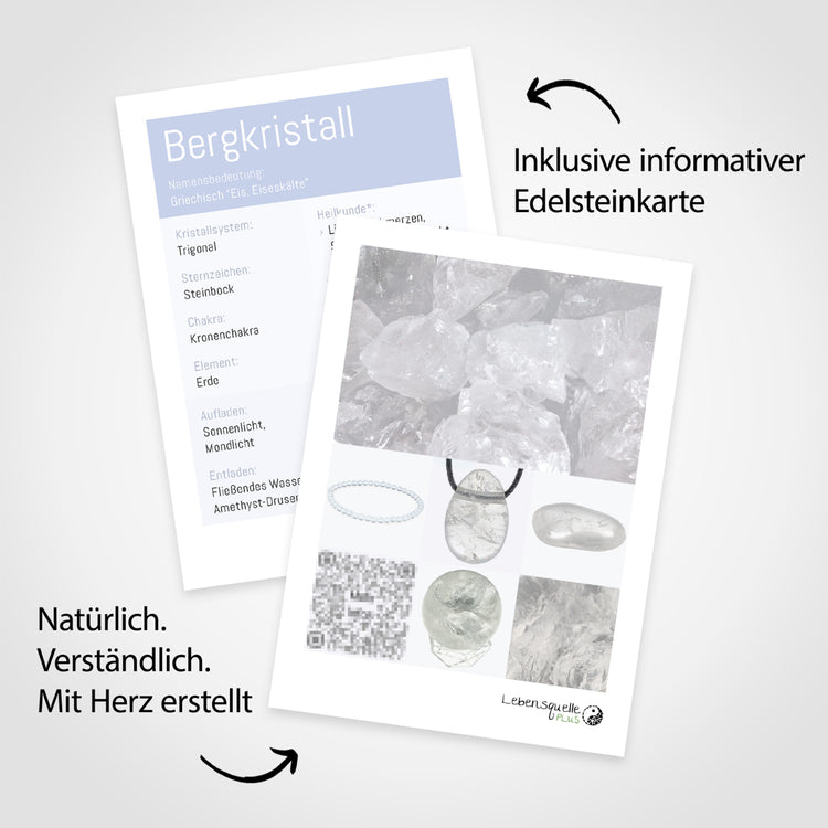 Bergkristall Trommelstein