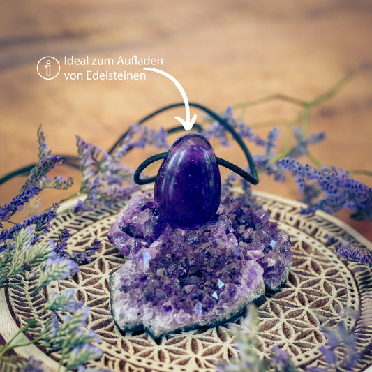 Amethyst crystals | 100% natural geode pieces | Set of 3