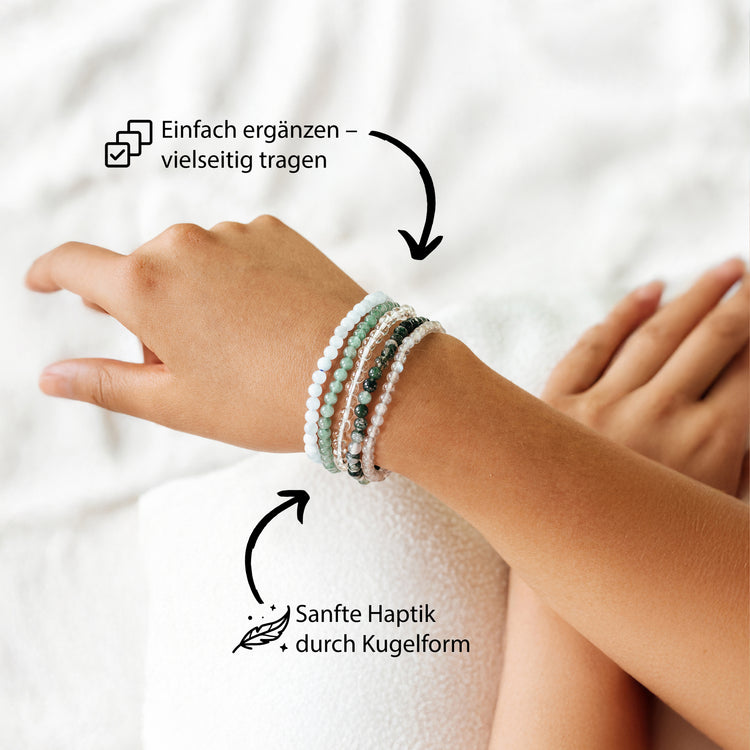 Aventurine, green mini bead bracelet | 4 mm