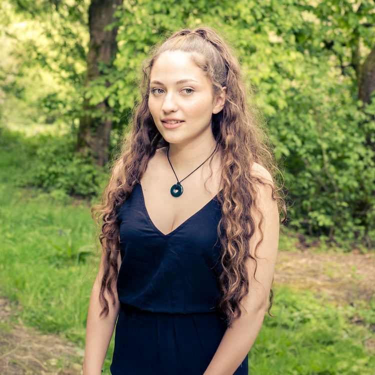 Heliotrope Donut Pendant | 30 mm Pendant + Cotton Cord
