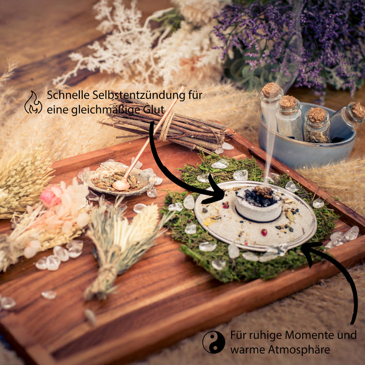 Smoking charcoal Ø 3.3 cm | 3 x 10 pieces