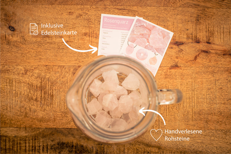 Rose quartz water stones