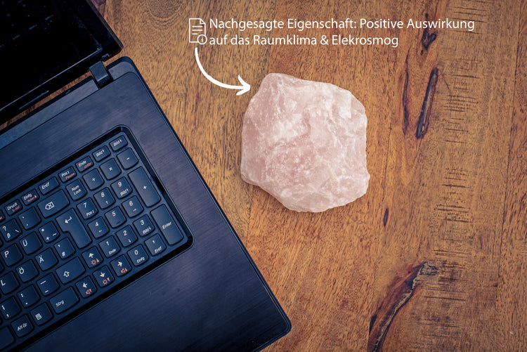 Rose Quartz Rough Stone | Computer Stone | 700 - 900 grams