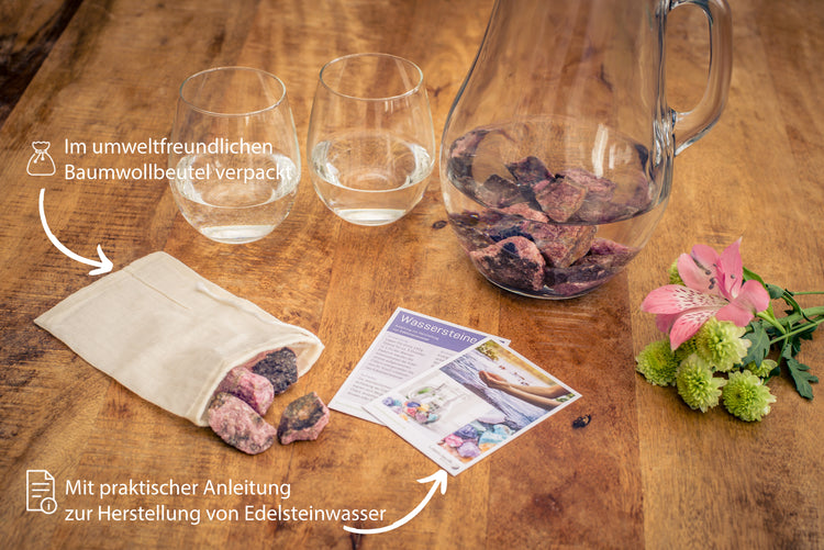 Rhodonite water stones