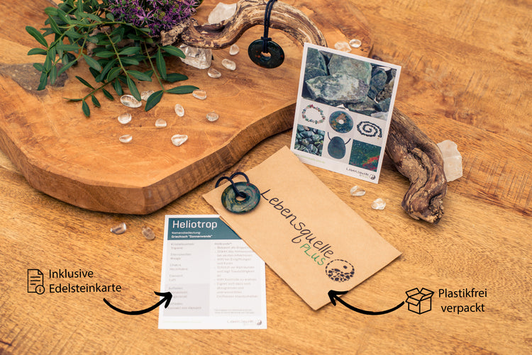 Heliotrope Donut | 30 mm pendant + cotton cord