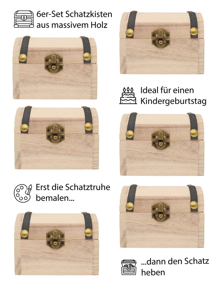 Gemstone set in treasure chest | Colorful tumbled stone mix | Size M