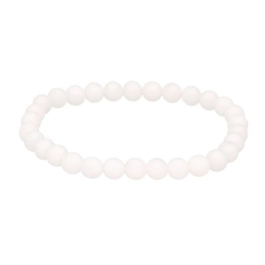 Ball bracelet | Baryte (satin finish) | 6mm