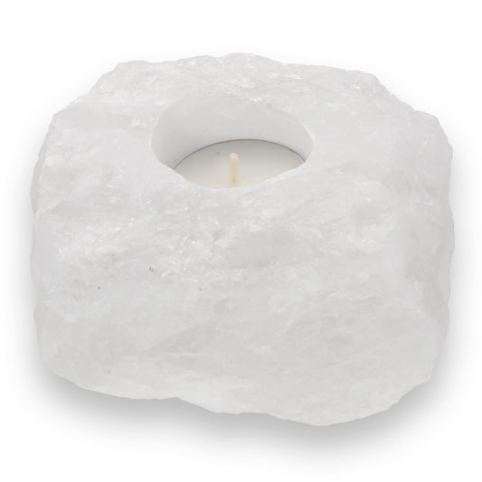 Rock crystal tealight holder