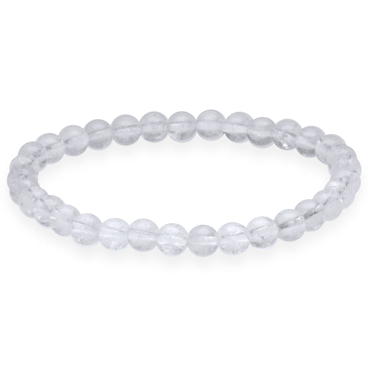 Bergkristall Kugelarmband | 6 mm